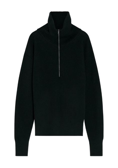 maglione half zip uomo nero LEMAIRE | TO1439 LK1042BK999